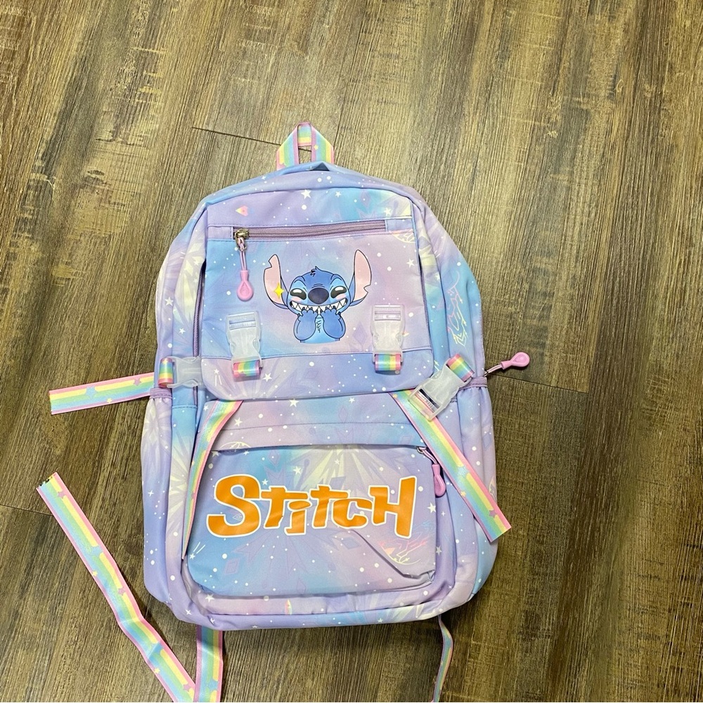 Stitch Kids Backpack - Purple‎ New